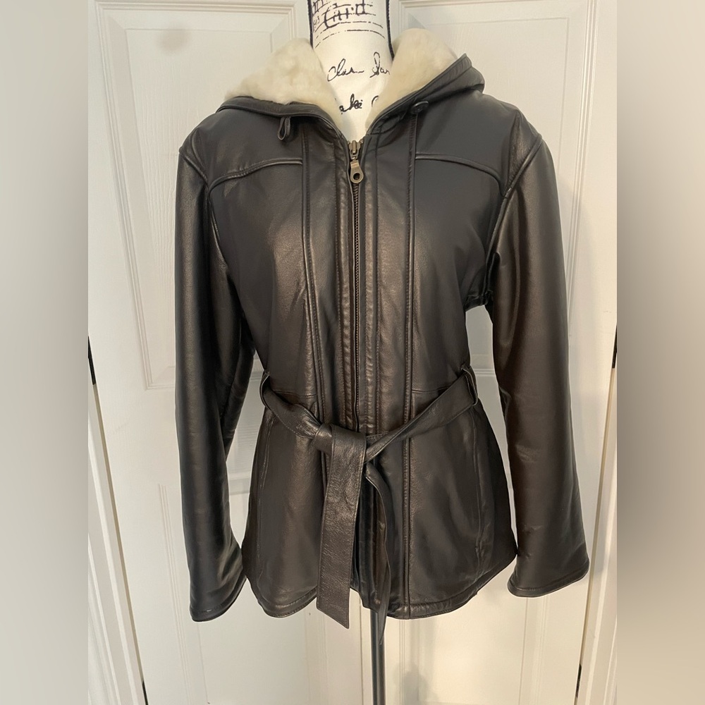 Wilson’s Leather Women's Leather Belted Bomber Jacket